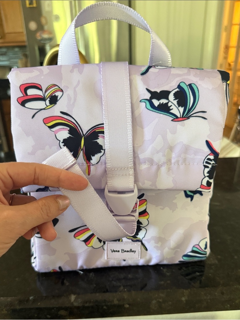 Vera Bradley Lilac Butterfly lunchbox